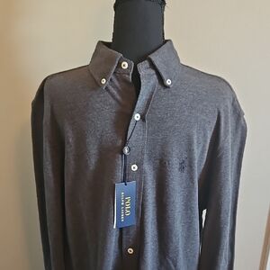 Polo by Ralph Lauren Men's DRK GREY Button Down Shirt